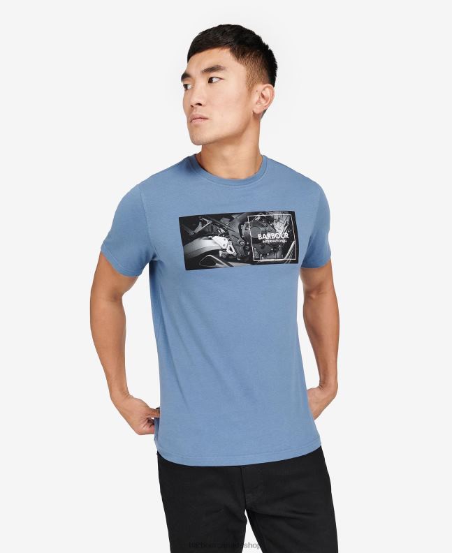 Barbour Clothing Men Blue Horizon Fairing Graphic-Print T-Shirt 2BB2F948