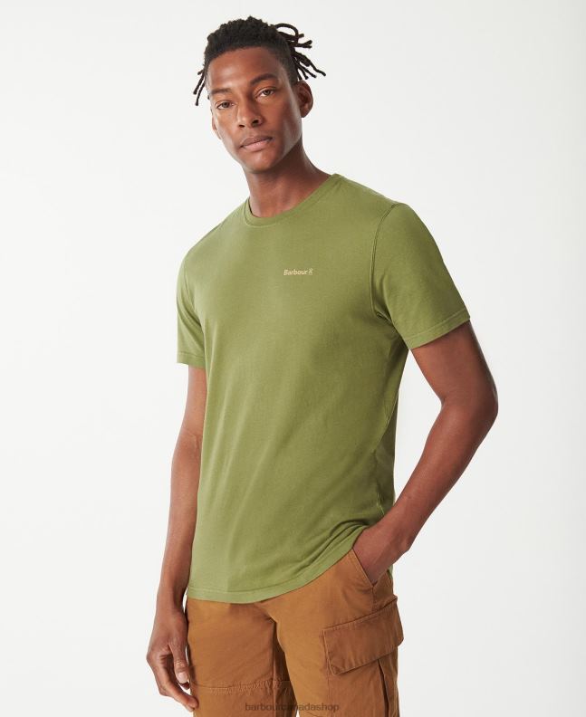 Barbour Clothing Men Burnt Olive Kentrigg T-Shirt 2BB2F752