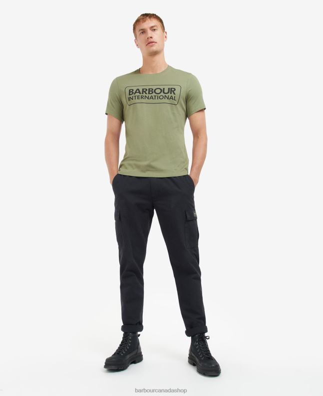 Barbour Clothing Men Classic Black Essential Large Logo T-Shirt 2BB2F802