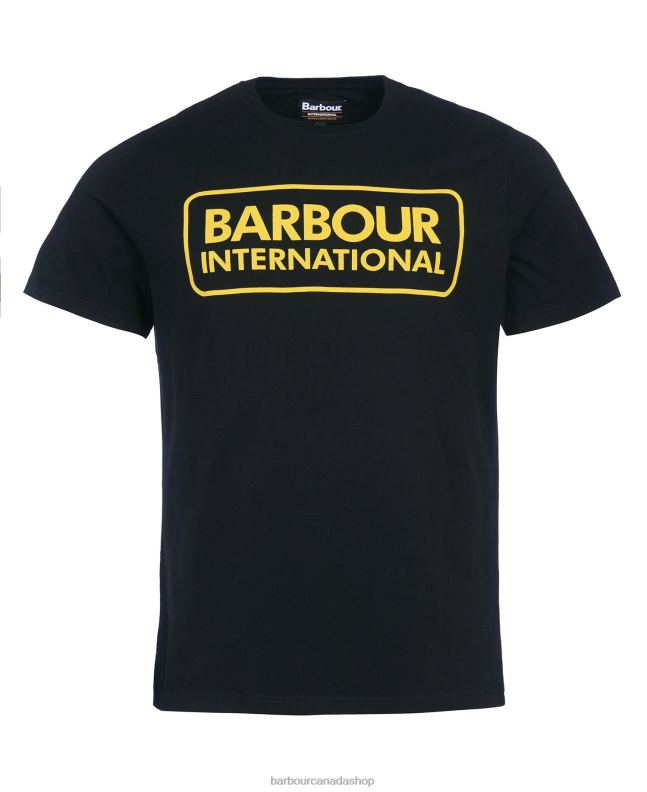Barbour Clothing Men Classic Black Essential Large Logo T-Shirt 2BB2F881