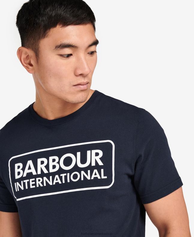 Barbour Clothing Men Classic Black Essential Large Logo T-Shirt 2BB2F882