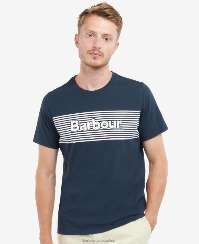 Barbour Clothing Men Classic Navy Coundon Graphic T-Shirt 2BB2F856