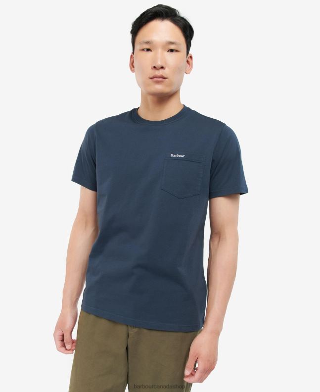 Barbour Clothing Men Classic Navy Langdon Pocket T-Shirt 2BB2F918
