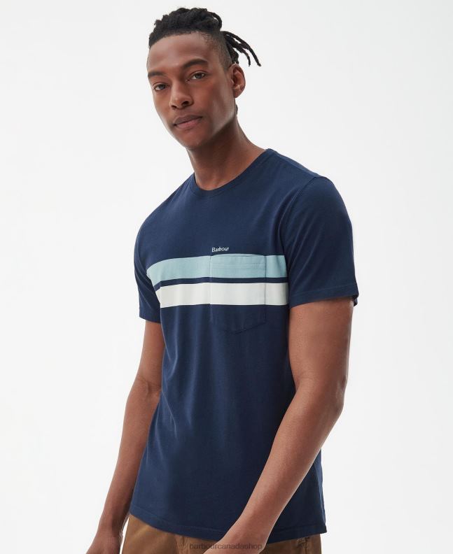 Barbour Clothing Men Classic White Tindale T-Shirt 2BB2F811