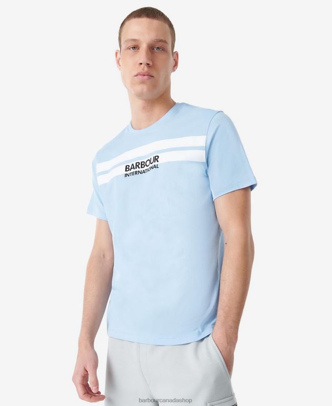 Barbour Clothing Men Faded Blue Highside T-Shirt 2BB2F873