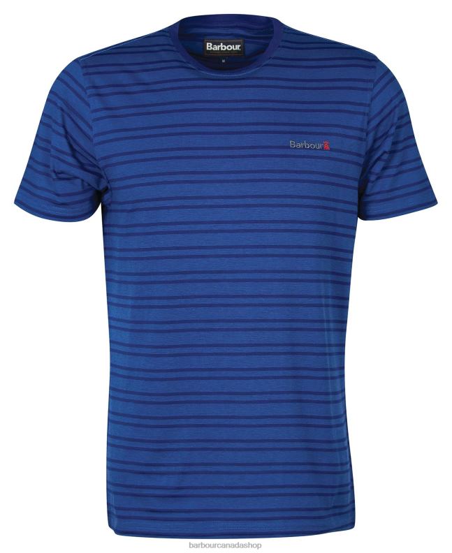 Barbour Clothing Men Inky Blue Stainton Striped T-Shirt 2BB2F853