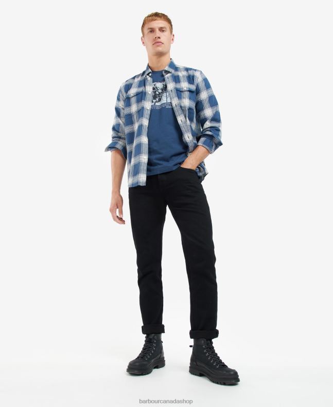 Barbour Clothing Men Insignia Blue Arter Graphic-Print T-Shirt 2BB2F938