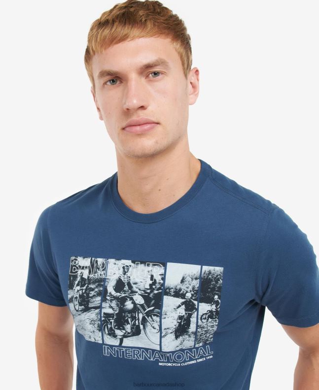 Barbour Clothing Men Insignia Blue Arter Graphic-Print T-Shirt 2BB2F938