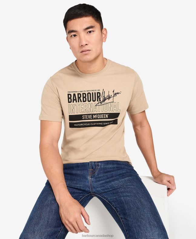 Barbour Clothing Men Insignia Blue Barry Graphic T-Shirt 2BB2F956