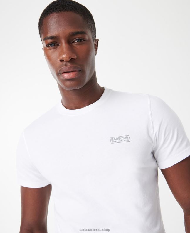 Barbour Clothing Men Intense Orange International T-Shirt Small Logo 2BB2F799