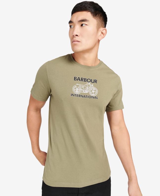 Barbour Clothing Men Light Moss Lens Graphic-Print T-Shirt 2BB2F905