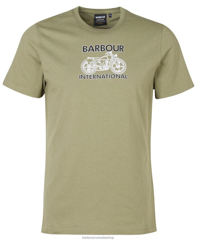 Barbour Clothing Men Light Moss Lens Graphic-Print T-Shirt 2BB2F905