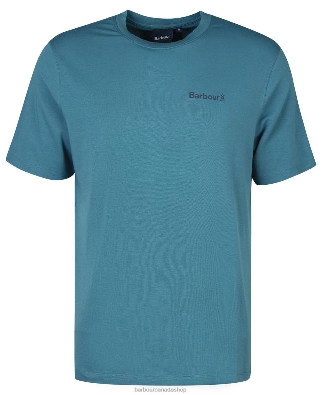 Barbour Clothing Men Mist Coordinates Logo T-Shirt 2BB2F843