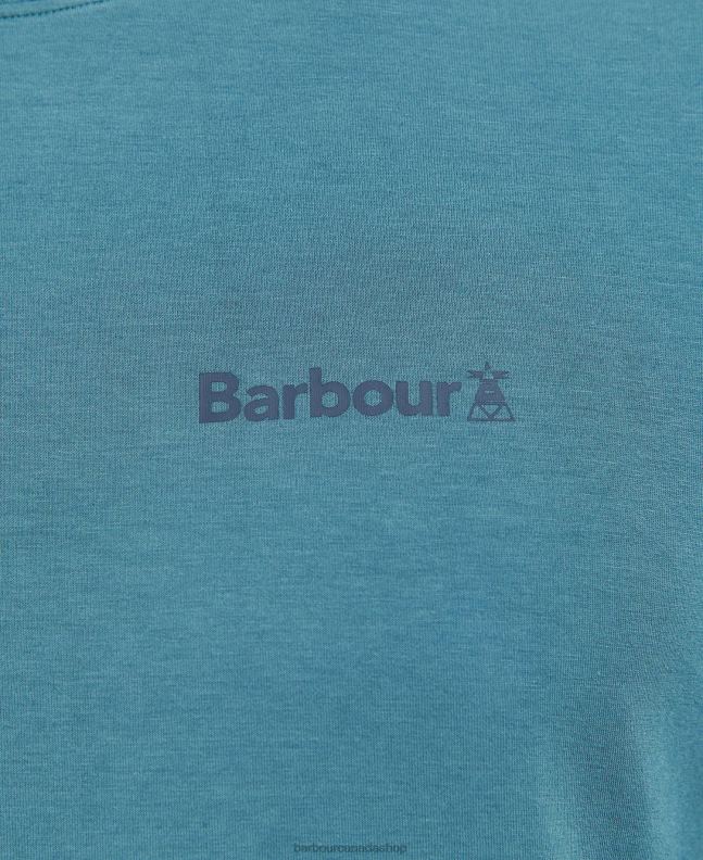 Barbour Clothing Men Mist Coordinates Logo T-Shirt 2BB2F843