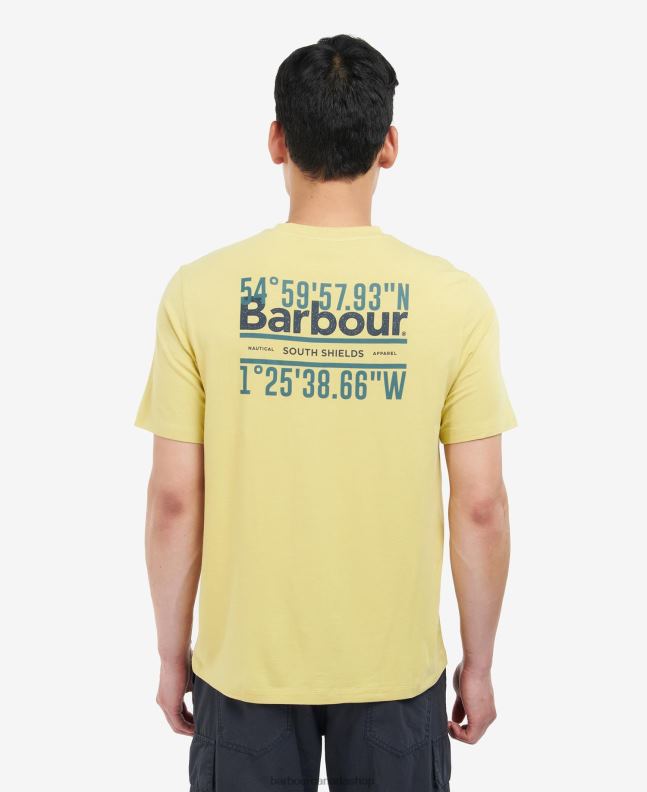 Barbour Clothing Men Mist Coordinates Logo T-Shirt 2BB2F916