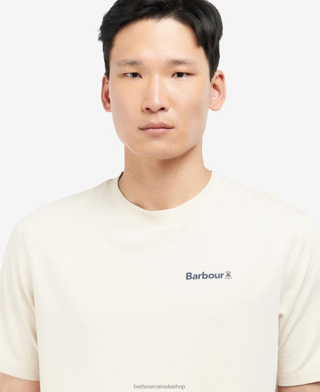 Barbour Clothing Men Mist Coordinates Logo T-Shirt 2BB2F943