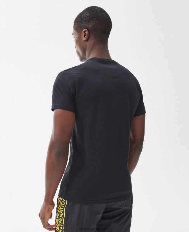 Barbour Clothing Men Navy Essential Small Logo T-Shirt 2BB2F839