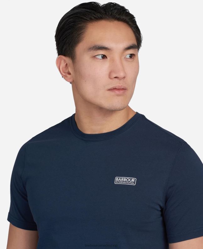 Barbour Clothing Men Navy Essential Small Logo T-Shirt 2BB2F874