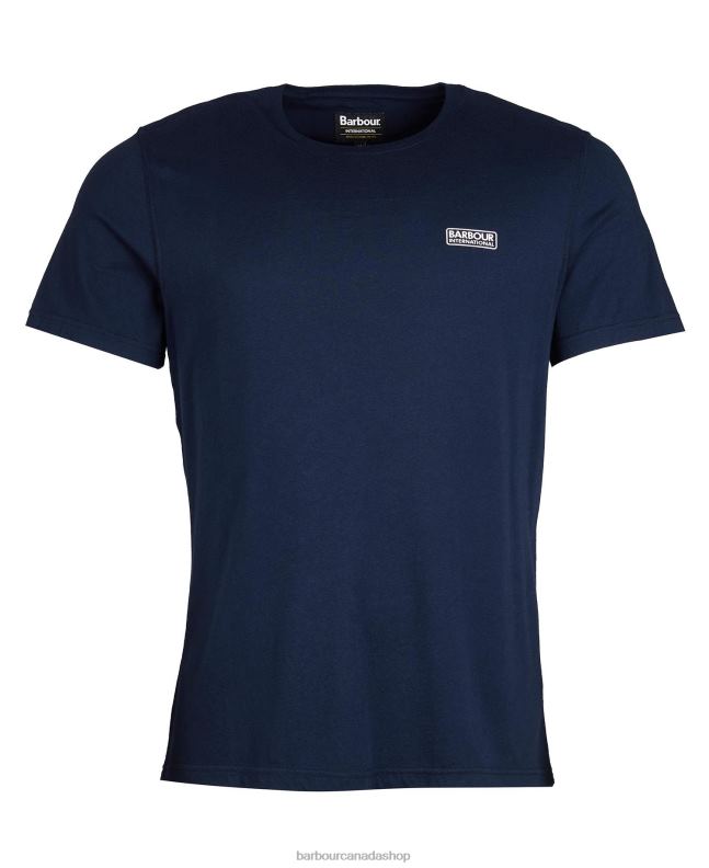 Barbour Clothing Men Navy Essential Small Logo T-Shirt 2BB2F874