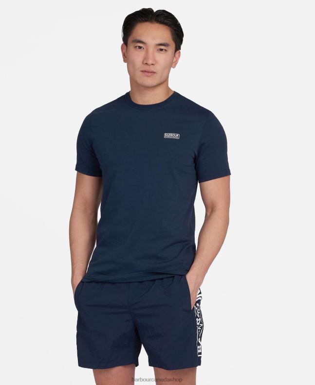 Barbour Clothing Men Navy Essential Small Logo T-Shirt 2BB2F874