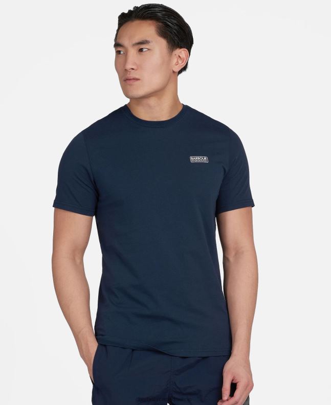 Barbour Clothing Men Navy Essential Small Logo T-Shirt 2BB2F874