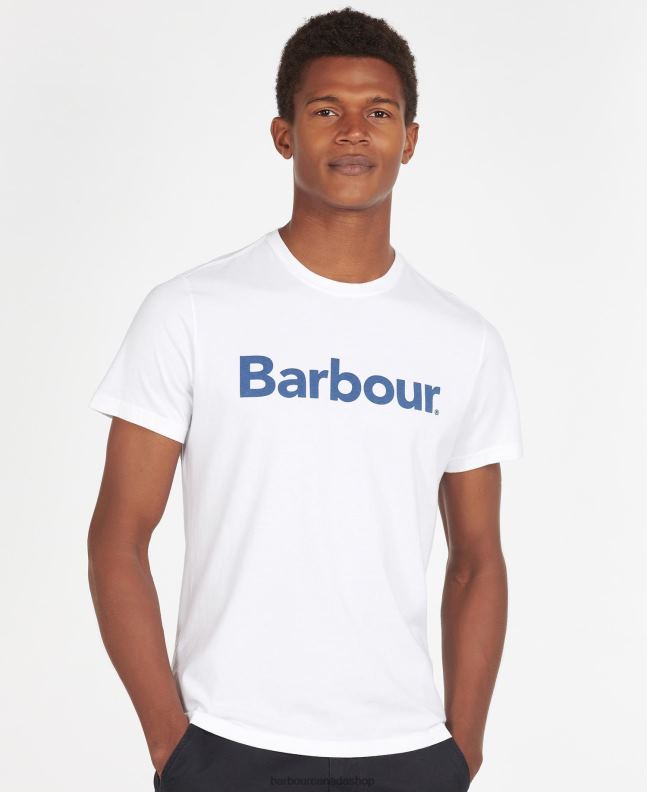 Barbour Clothing Men New Navy Logo T-Shirt 2BB2F790