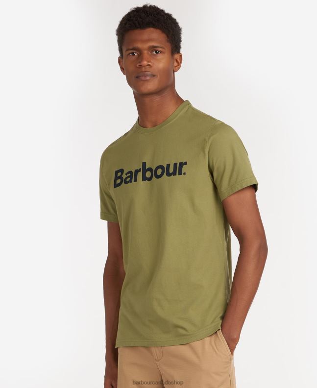 Barbour Clothing Men New Navy Logo T-Shirt 2BB2F822