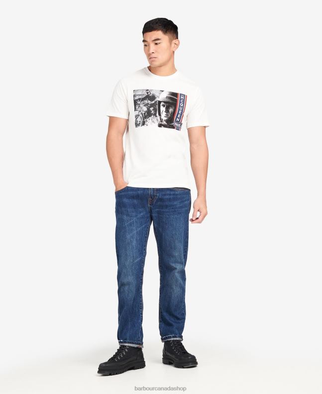 Barbour Clothing Men Pale Sky Harris Graphic T-Shirt 2BB2F969