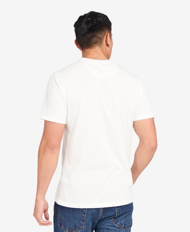 Barbour Clothing Men Pale Sky Harris Graphic T-Shirt 2BB2F969