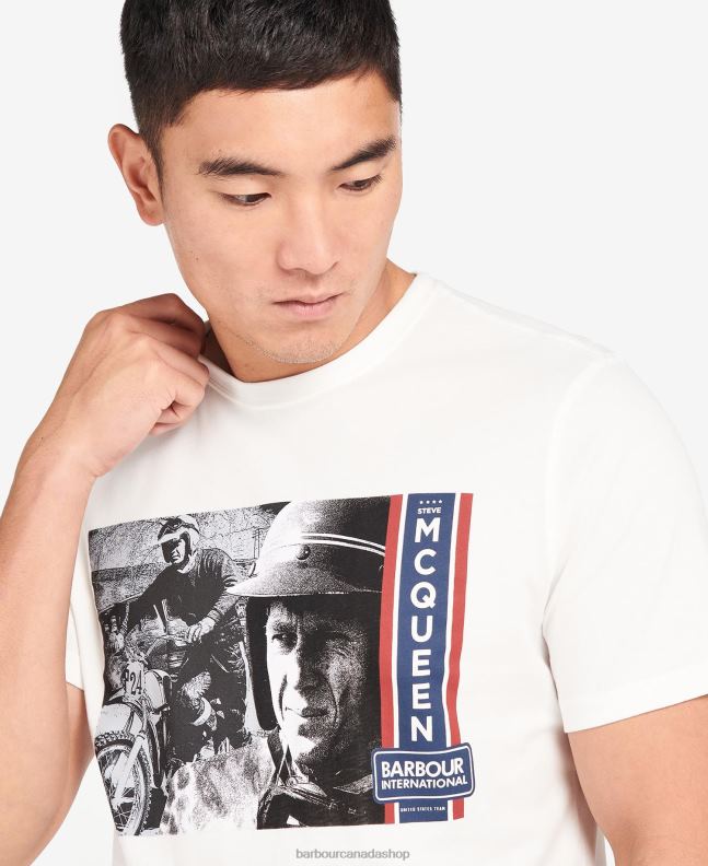 Barbour Clothing Men Pale Sky Harris Graphic T-Shirt 2BB2F969