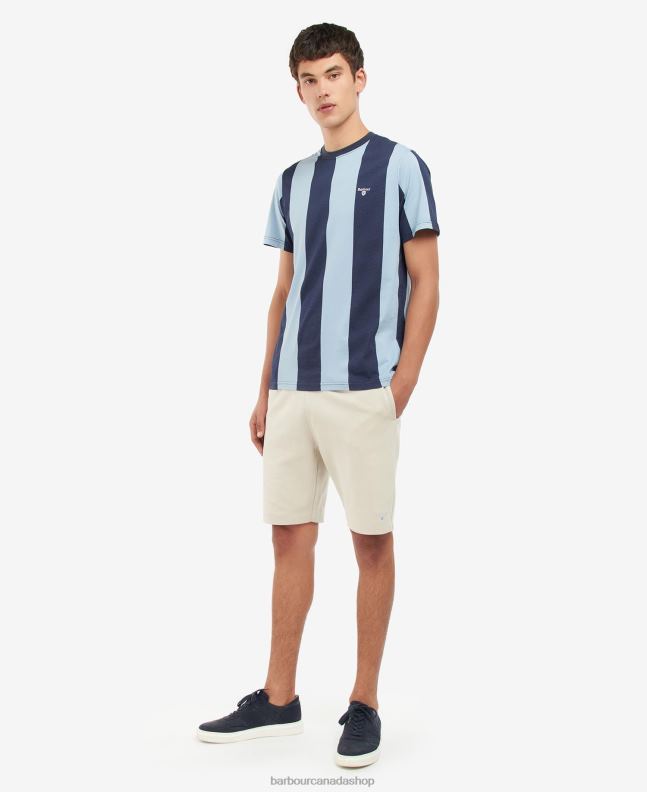 Barbour Clothing Men Pink Salt Osborne Striped T-Shirt 2BB2F945