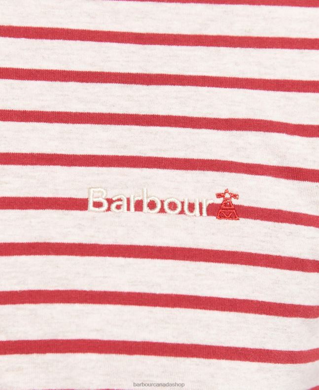 Barbour Clothing Men Powder Blue Dent Striped T-Shirt 2BB2F832