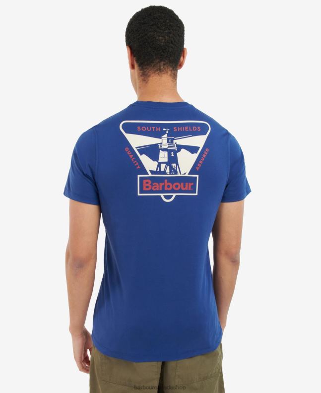 Barbour Clothing Men Trench Herd Lighthouse Graphic T-Shirt 2BB2F928