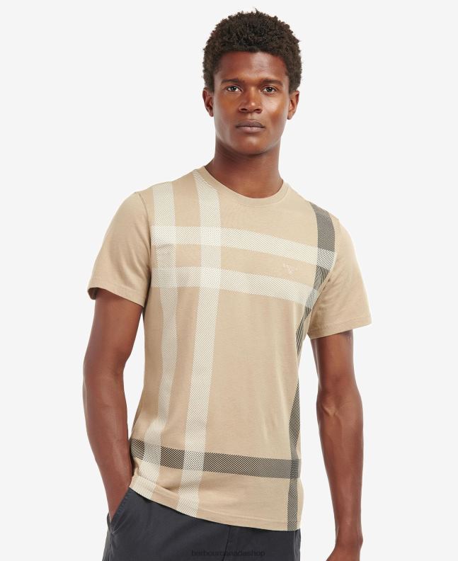 Barbour Clothing Men Washed Stone Norman T-Shirt 2BB2F949