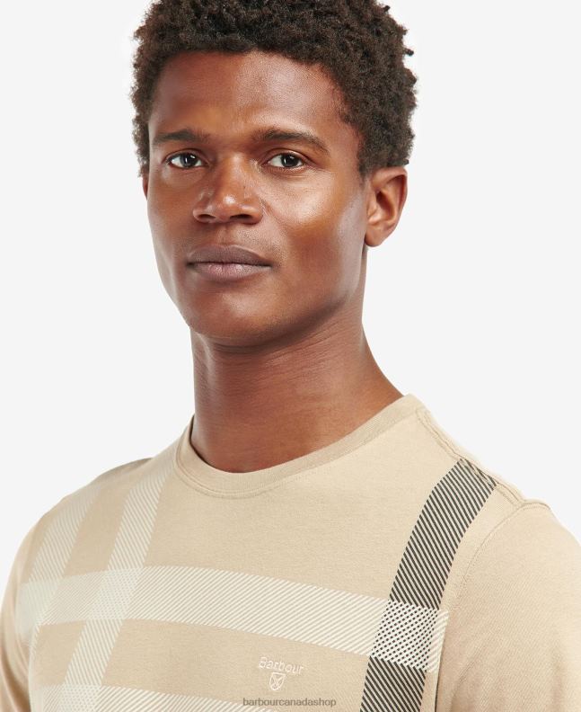 Barbour Clothing Men Washed Stone Norman T-Shirt 2BB2F949