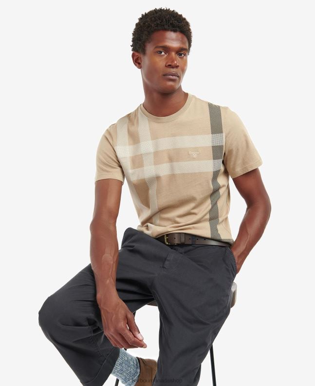 Barbour Clothing Men Washed Stone Norman T-Shirt 2BB2F949