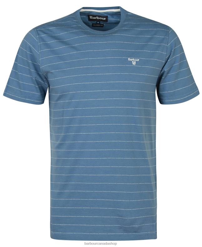 Barbour Clothing Men Whisper White Hobson Striped T-Shirt 2BB2F765