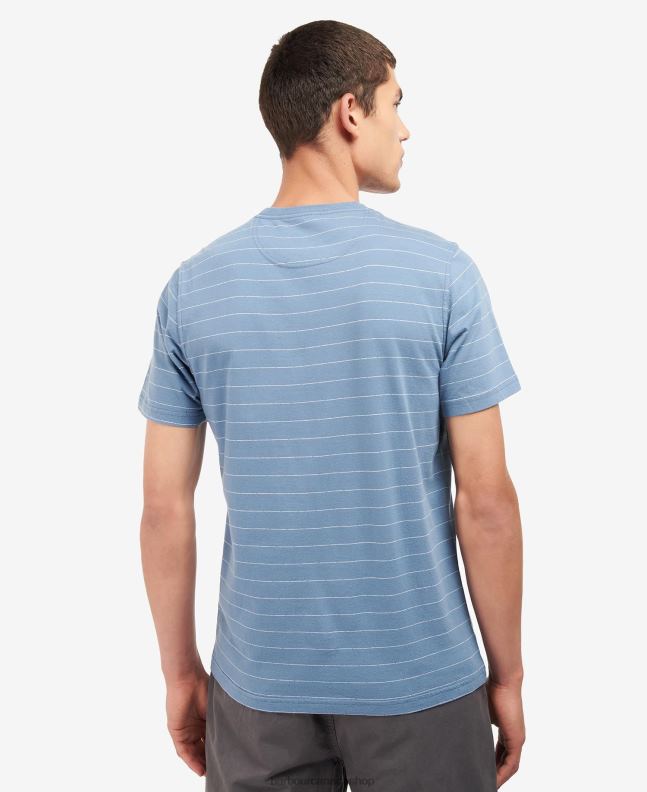 Barbour Clothing Men Whisper White Hobson Striped T-Shirt 2BB2F765