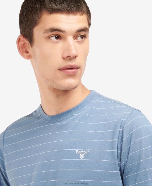 Barbour Clothing Men Whisper White Hobson Striped T-Shirt 2BB2F765