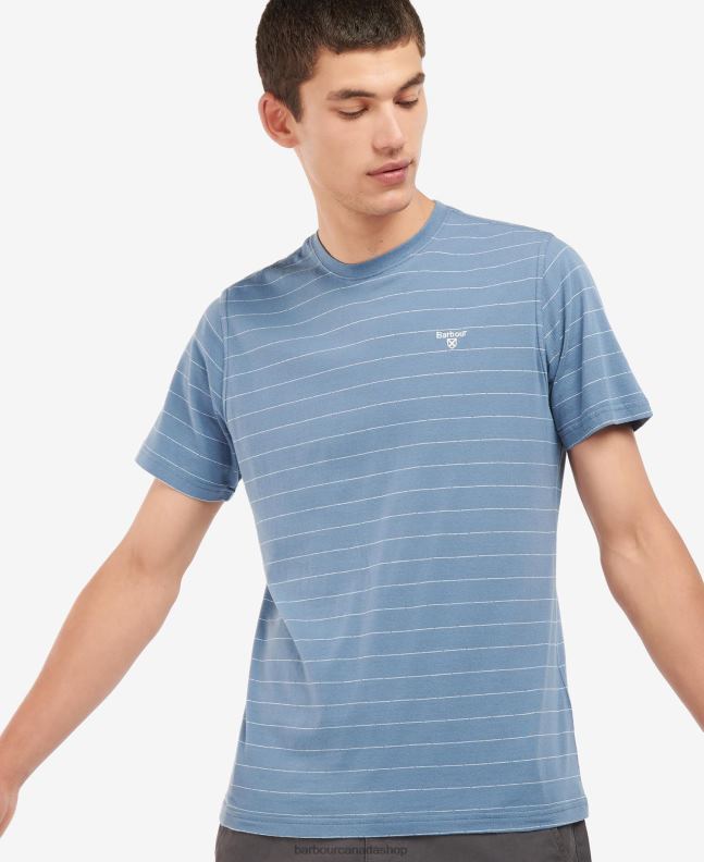 Barbour Clothing Men Whisper White Hobson Striped T-Shirt 2BB2F765