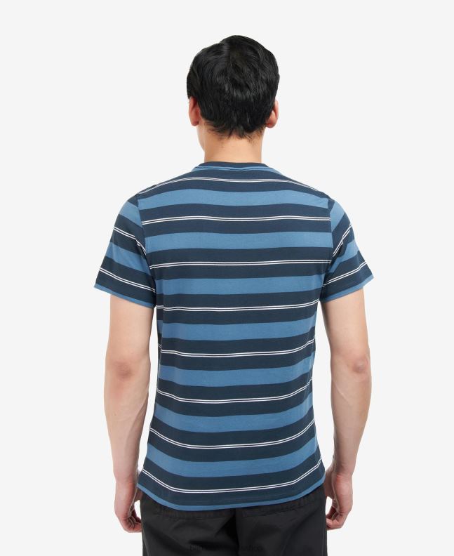 Barbour Clothing Men Whisper White Kendray Stripe T-Shirt 2BB2F819