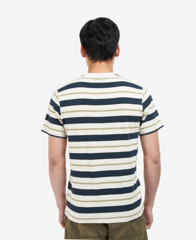 Barbour Clothing Men Whisper White Kendray Stripe T-Shirt 2BB2F860
