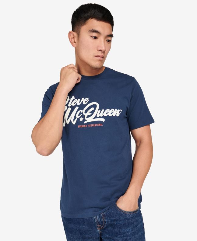 Barbour Clothing Men Whisper White Murrey Graphic T-Shirt 2BB2F820