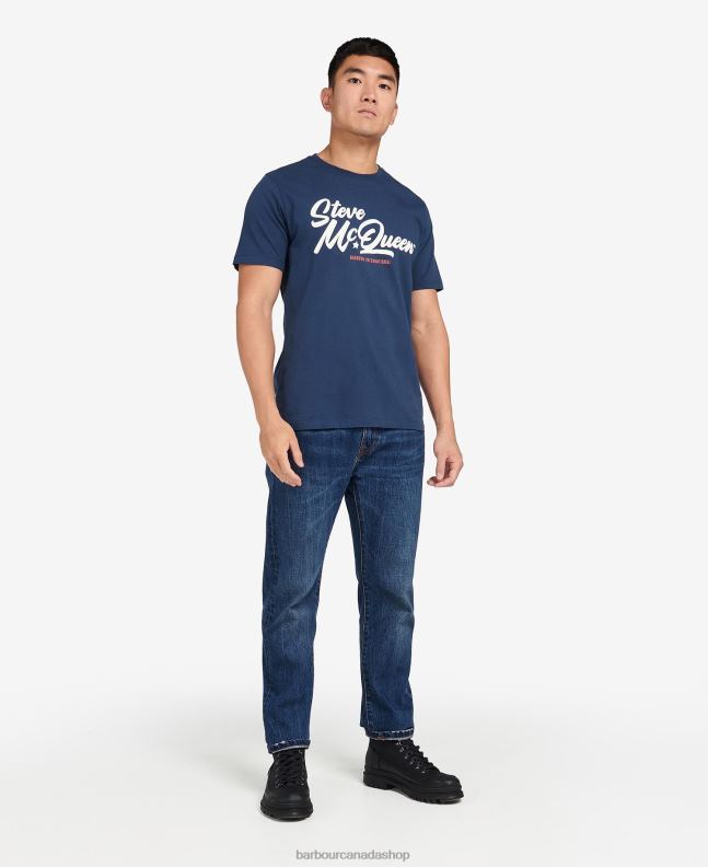 Barbour Clothing Men Whisper White Murrey Graphic T-Shirt 2BB2F820