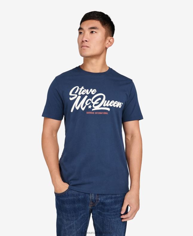 Barbour Clothing Men Whisper White Murrey Graphic T-Shirt 2BB2F820