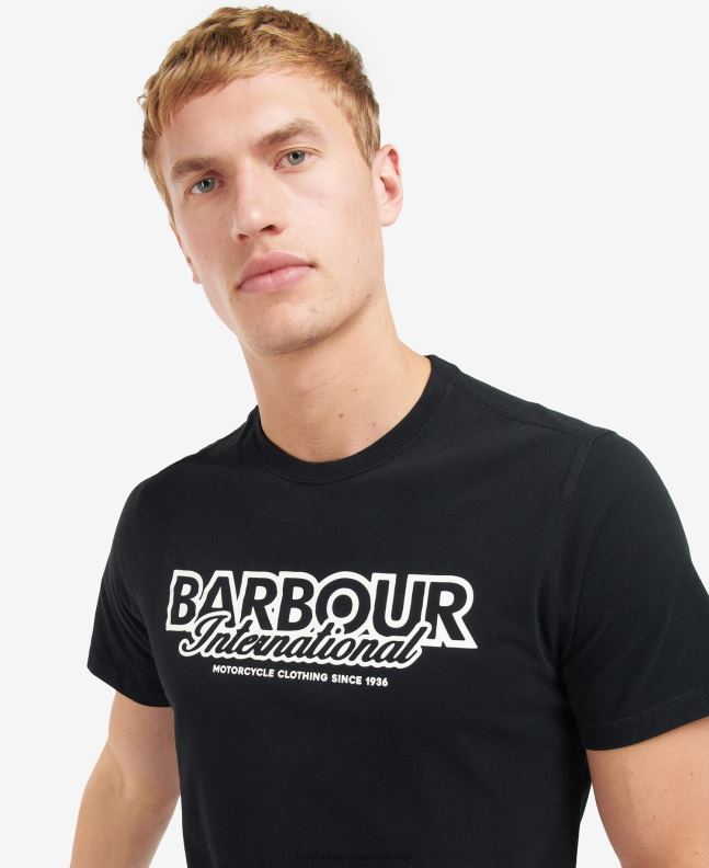 Barbour Clothing Men Whisper White Rowley Logo T-Shirt 2BB2F867