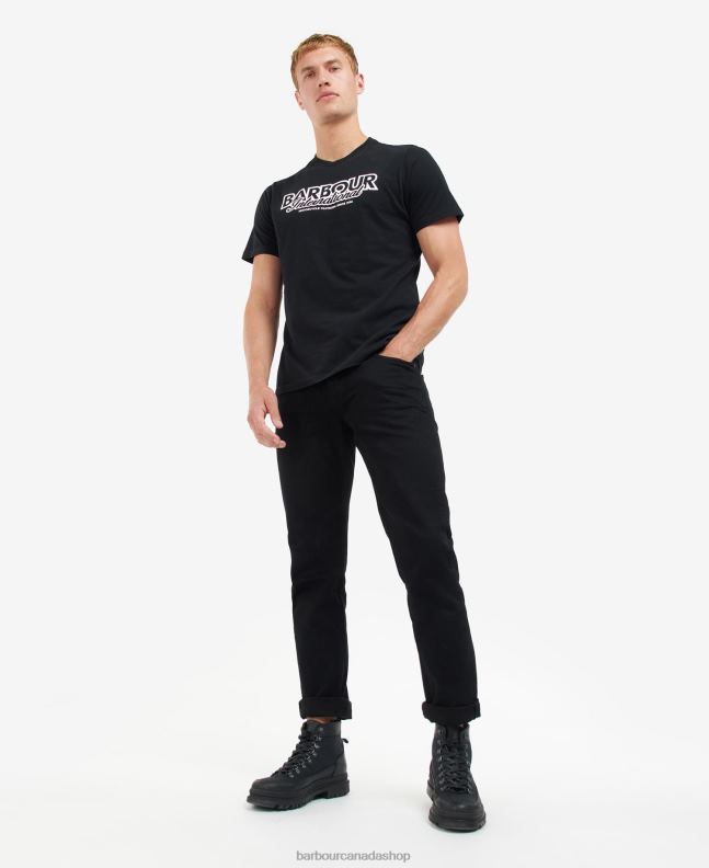 Barbour Clothing Men Whisper White Rowley Logo T-Shirt 2BB2F867