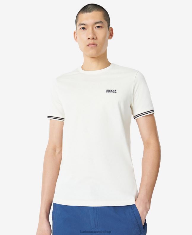 Barbour Clothing Men Whisper White Torque Tipped T-Shirt 2BB2F894