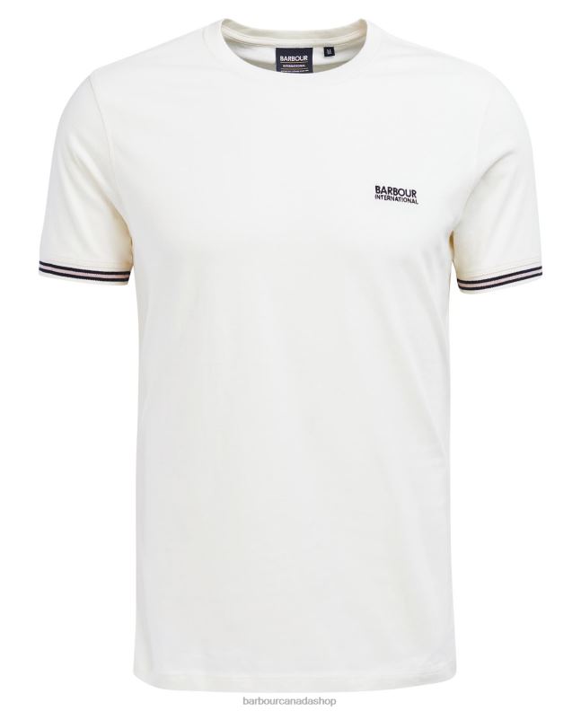 Barbour Clothing Men Whisper White Torque Tipped T-Shirt 2BB2F894