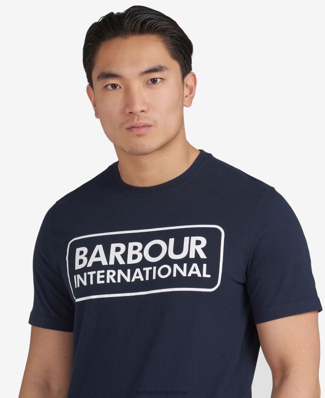 Barbour Clothing Men White International T-Shirt Essential Large Logo 2BB2F896